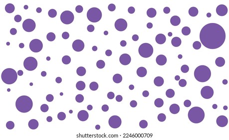 Abstract blue purple polka dot geometric vector background pattern