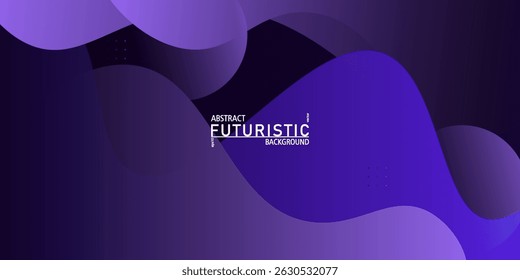 Abstract blue and purple shadow 3D background. Overlapping wave pattern design. Vector Eps10