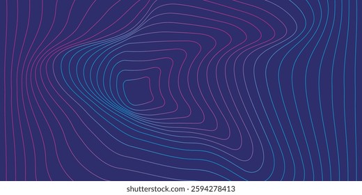 abstract blue purple square, network concept, geometric pattern, scientific technology, futuristic background