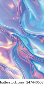 Abstract blue and purple swirly texture. Fantasy fractal background. 3D rendering. Pink and blue