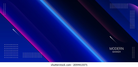 Resumen de textura azul y púrpura líneas de gradiente geométrico ilustración patrón de fondo vectorial