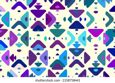triángulo azul y púrpura abstracto, fondo de textura de patrón de flecha geométrica, ilustración vectorial, arte de línea natural