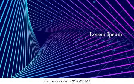 abstract blue purple triangle, network concept, geometric pattern texture, scientific technology, engineering background