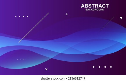 Abstrakter, blauer und violetter Hintergrund. Vektorgrafik