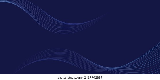 abstract blue and purple wave line background