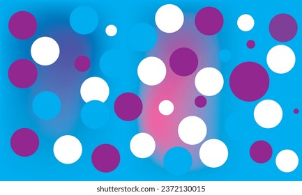 Abstrakter blauer, violetter und weißer Hintergrund mit Bokeh. Bokeh-Hintergrund. Illustrationsvektor