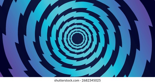 Abstrakter blauer violetter Zickzackhintergrund. Minimalistische grafische Elemente für Poster, Cover, Tapeten, Banner, Flyer, Broschüren und Präsentationen. Vol. 2
