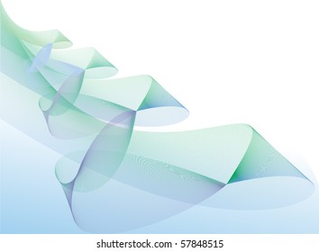 abstract blue pyramid