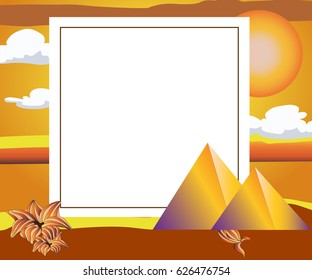 abstract blue pyramid on white background