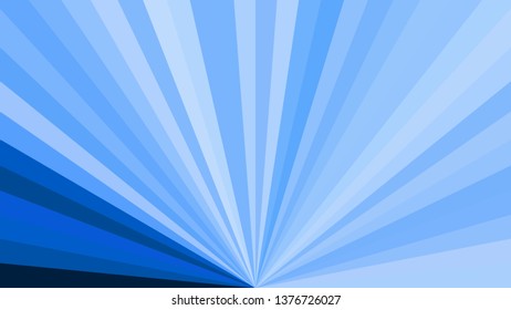 Abstract Blue Radial Stripes Background