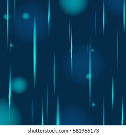 Abstract Blue Rain Glow Background Vector