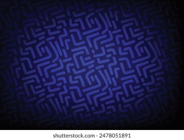 Abstractas fondo de presentación de gráficos de línea aleatoria azul. Ilustración vectorial.