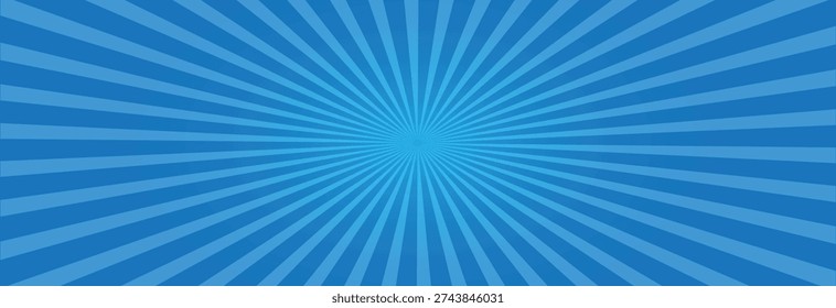 abstract blue ray star burst background illustration