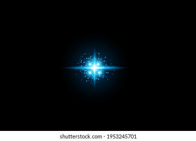 Abstract blue rays Isolated On Transparent Background Vector Illustration.Led Light. Future tech. Shine dynamic scene. Neon flare. Colorful rays. Magic moving fast lines. Sparkling 