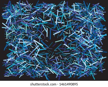 Abstract blue rectangles for holidays. Vibrant element of design. Vector illustration flyer. Blue trendy modern elegant background for anniversary, birthday celebrate or other festive event.