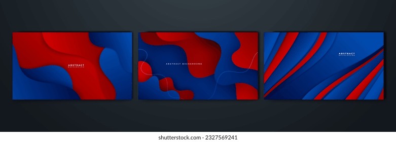 Abstract blue and red background