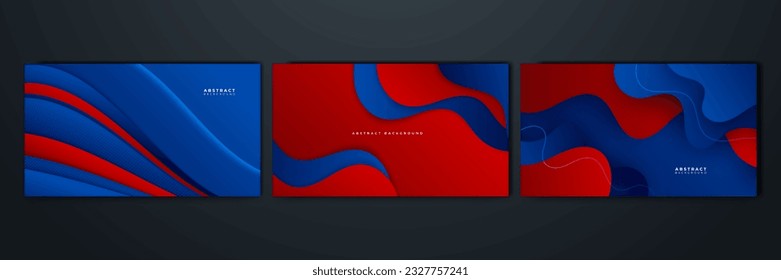 Abstract blue and red background