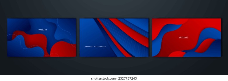 Abstract blue and red background