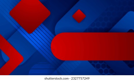 Abstract blue and red background