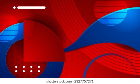 Resumen de fondo azul y rojo