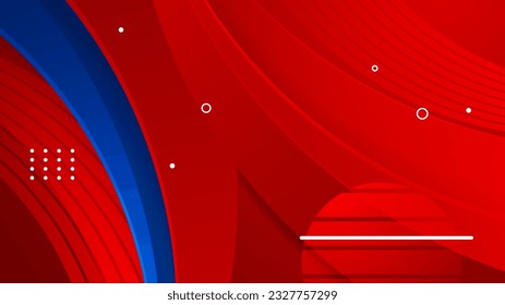 Abstract blue and red background
