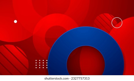 Abstract blue and red background