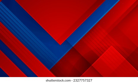 Abstract blue and red background