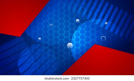 Abstract blue and red background