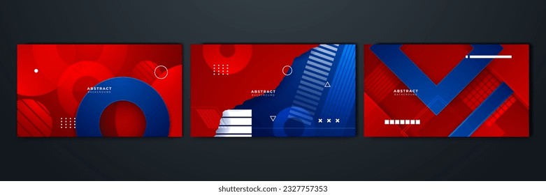 Abstract blue and red background