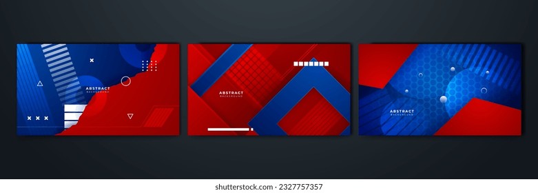 Abstrakter blauer und roter Hintergrund