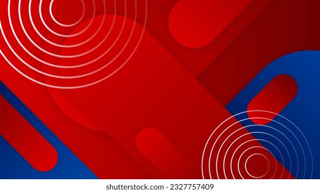 Abstract blue and red background