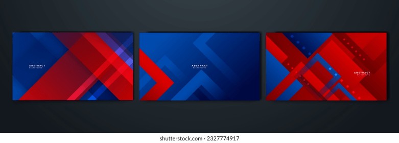 Abstract blue and red background