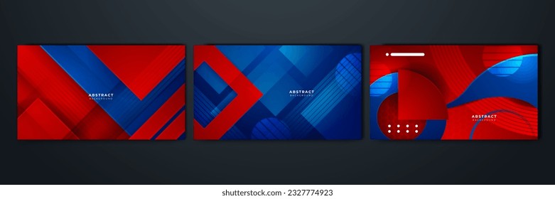 Abstract blue and red background