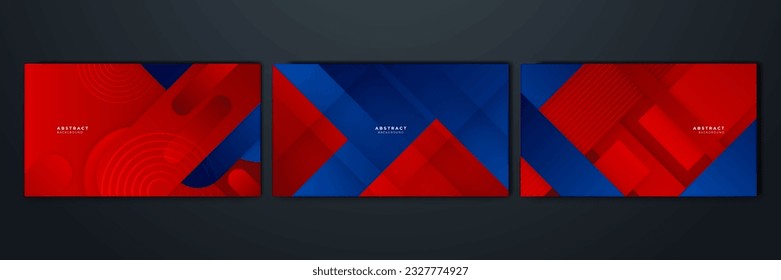 Abstract blue and red background