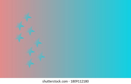 Abstract blue and red background with object shape and color gradation, suitable for banner, mockup, cover. vector illustration