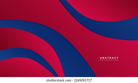 Abstract blue red banner geometric shapes geometric light triangle line shape with futuristic concept presentation background