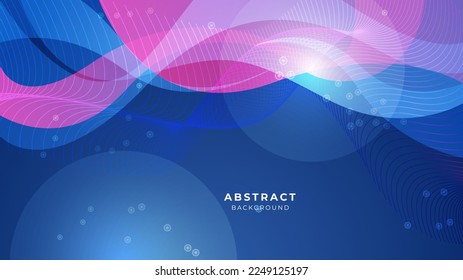 Abstract blue red banner geometric shapes light silver technology background vector. Modern diagonal presentation background.