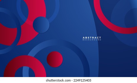 Abstract blue red banner geometric shapes geometric light triangle line shape with futuristic concept presentation background