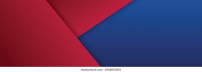Fondo de Formas geométricas de Anuncio rojo azul Abstractas. Vector