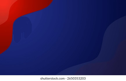 Fundo de formas geométricas de banner vermelho azul abstrato. Vetor abstrato design gráfico banner padrão apresentação fundo web template.vetor ilustrador