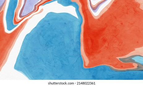 diseño abstracto de pintura de fondo de color rojo azul. ilustración vectorial
