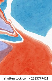 abstract blue red color background painting design. vector illustration