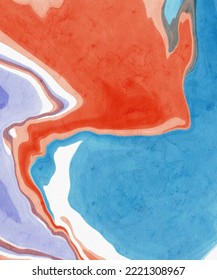 abstract blue red color background painting design. vector illustration