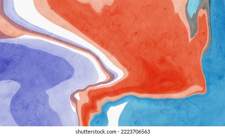diseño abstracto de pintura de fondo de color rojo azul. ilustración vectorial