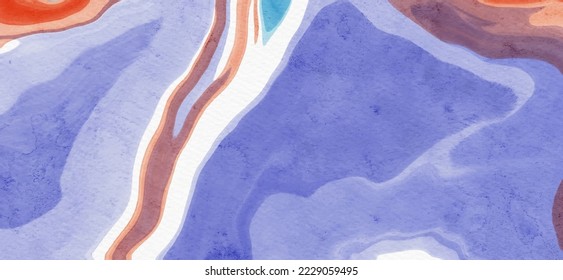 abstraktes, blauer, roter Hintergrund-Malerdesign. Vektorgrafik