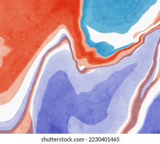 abstract blue red color background painting design. vector illustration