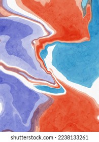 abstract blue red color background painting design. vector illustration