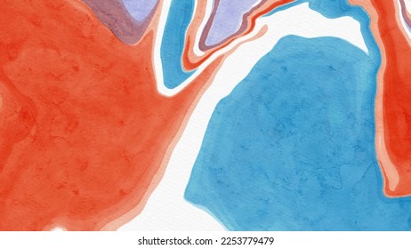 abstract blue red color background painting design. vector illustration