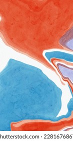abstract blue red color background painting design. vector illustration