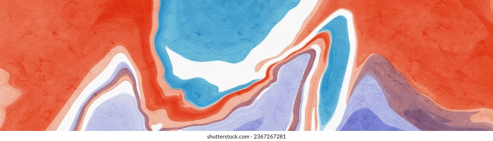 diseño abstracto de pintura de fondo de color rojo azul. ilustración vectorial